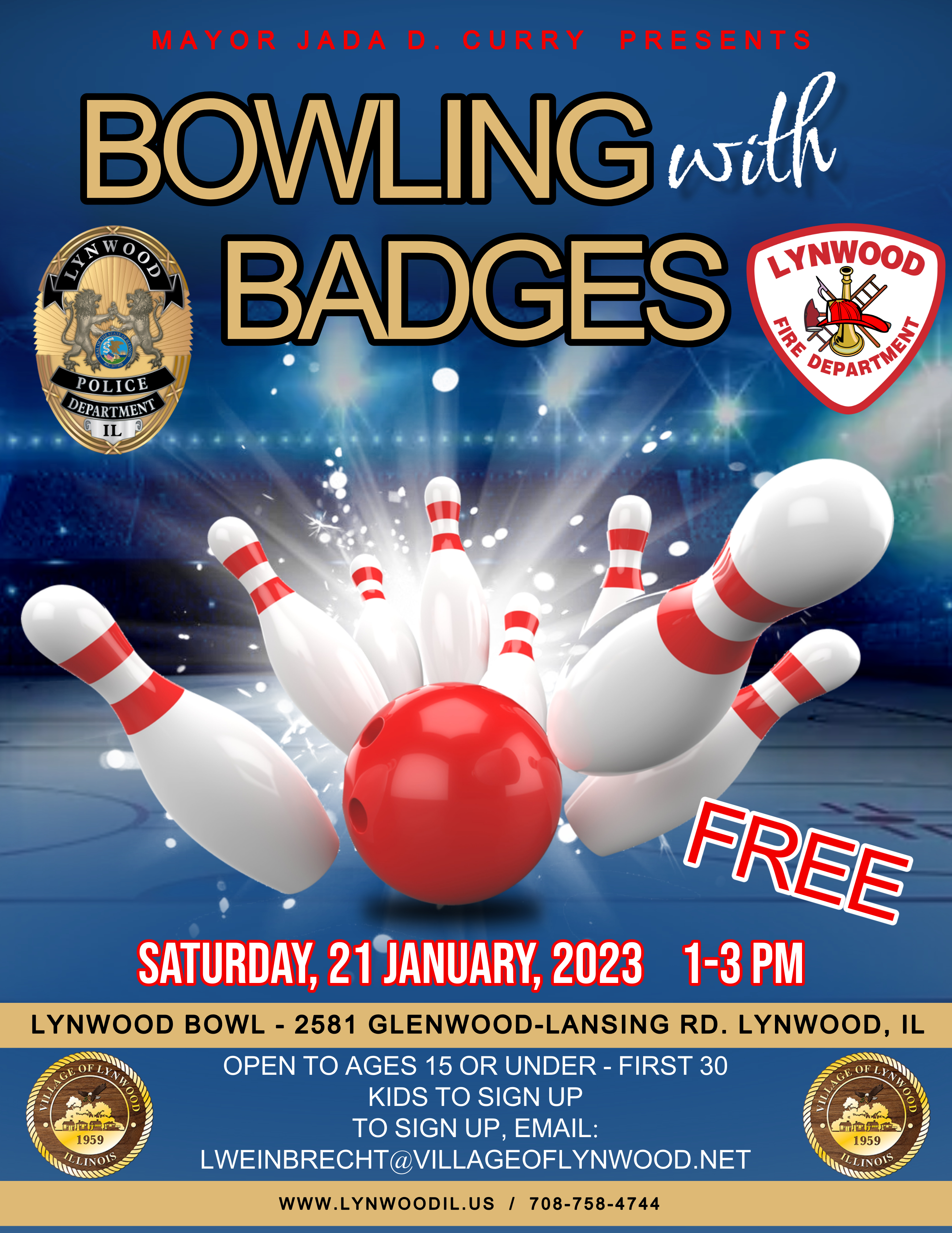 Bowling with Badges Flyer